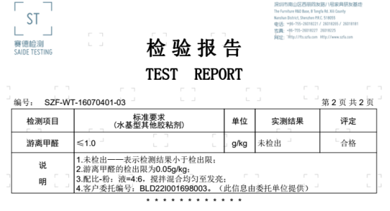 檢測報告